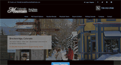 Desktop Screenshot of coloradomountainrealestate.com