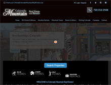 Tablet Screenshot of coloradomountainrealestate.com